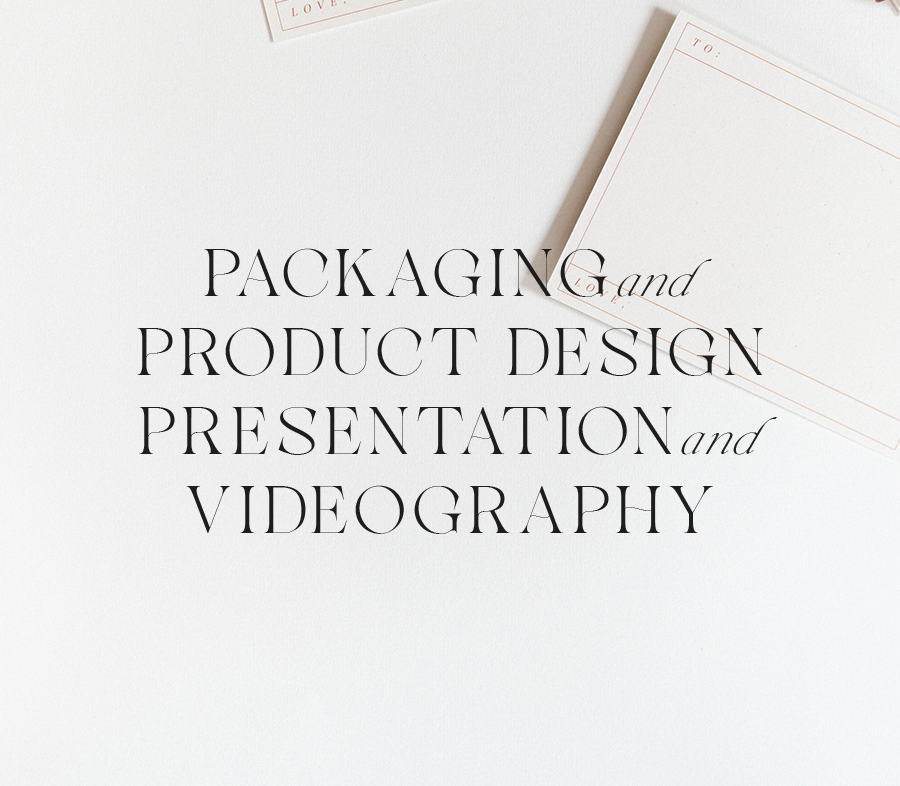 Packaging and Produkt Design, Presentation and Videography